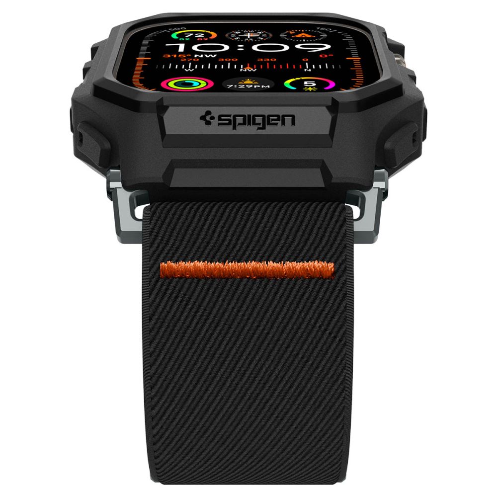 Dirželis su dėklu Spigen Lite Fit "Pro" Apple Watch Ultra 1 / 2 / 3 / 4 (49 mm), matinis juodas - Image 8