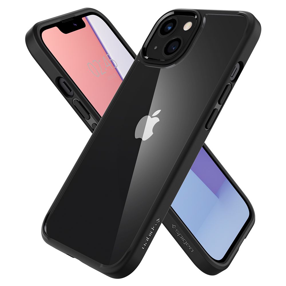 Spigen Ultra Hybrid dėklas iPhone 13, matinis juodas - Image 7