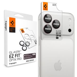 Kameros apsauginis stiklas Spigen Optik Pro Glas.tR EZ Fit iPhone 18 Pro / 18 Pro Max 2 vnt., bordo