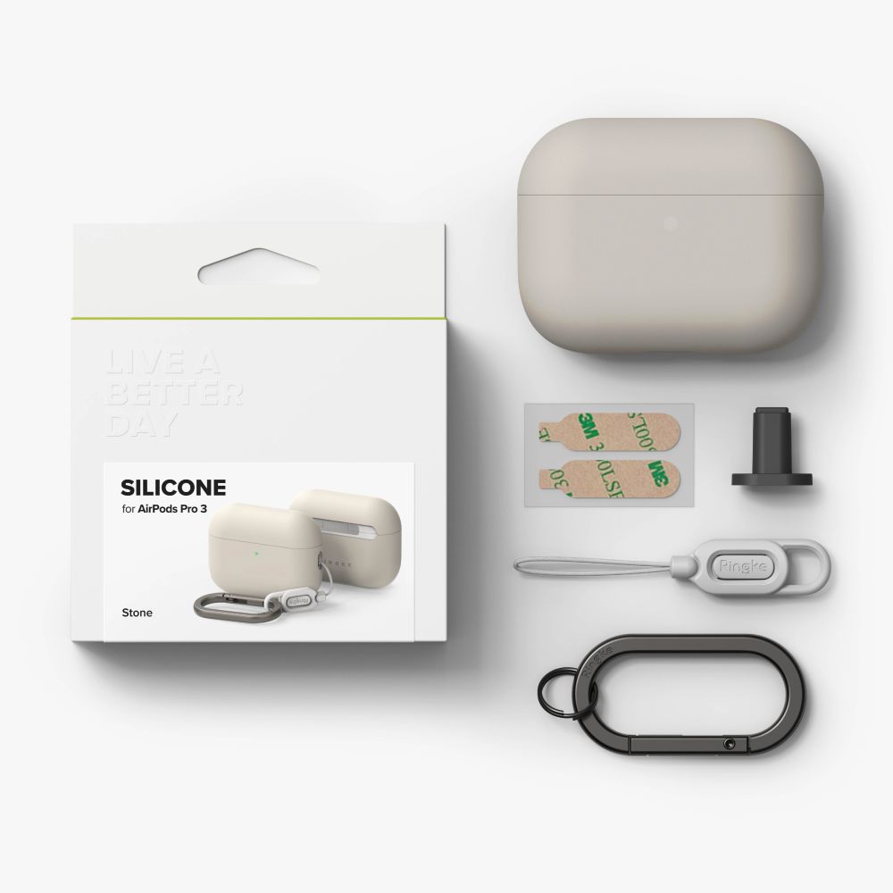 Ringke silikoninis TPU dėklas AirPods Pro 3 – smėlinis - Image 6