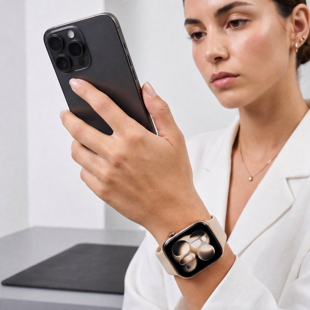 Dirželis Tech-Protect Silicone Apple Watch 8 / 9 / 10 / 11 / 12 / SE / Ultra (44 / 45 / 46 / 49 mm), riešutinis - Image 5