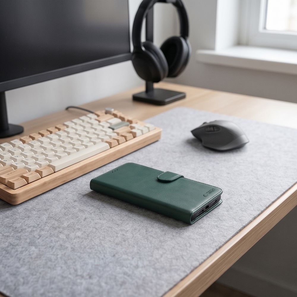 Dėklas Tech-Protect Wallet Xiaomi Redmi Note 17 Pro 5G, žalias - Image 5