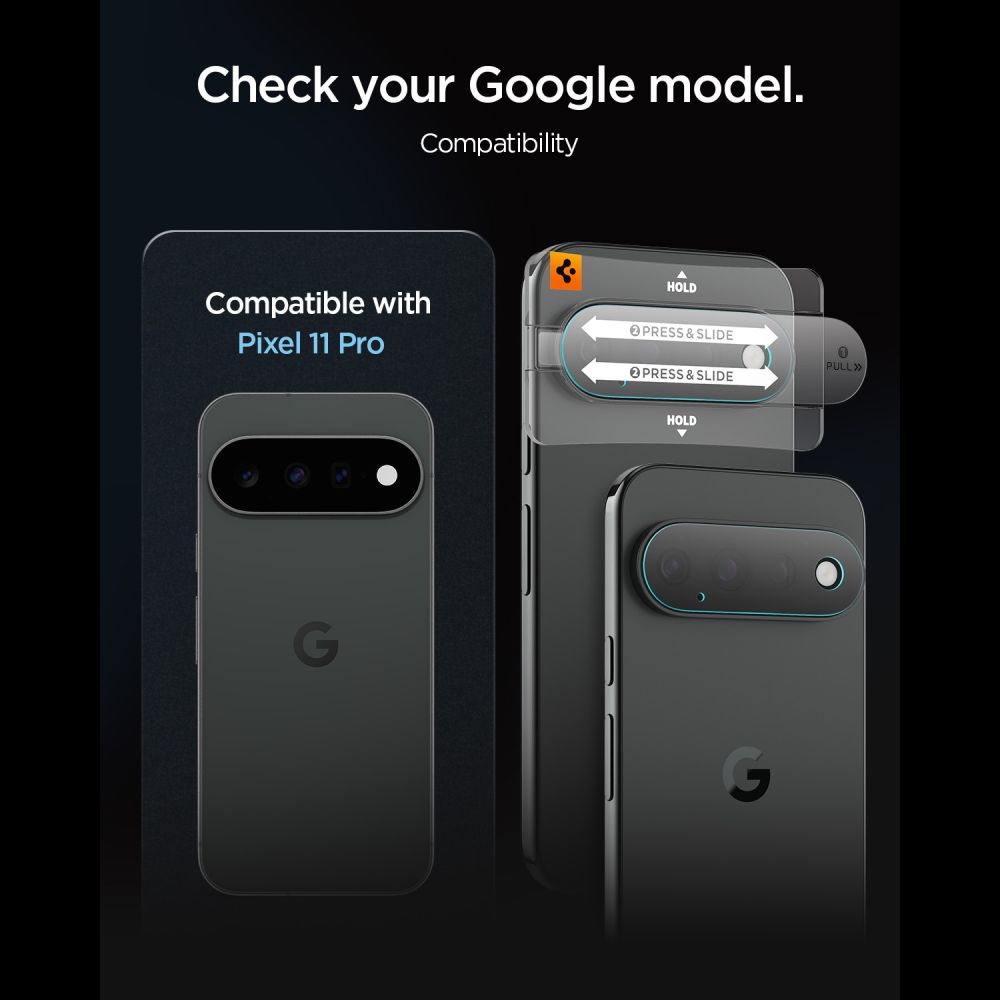 Kameros apsauginis stiklas Spigen Glas.tR EZ Fit Optik Pro Google Pixel 11 Pro, 2 vnt., skaidrus - Image 6