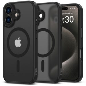 Pusiau skaidrus Tech-Protect MagCam MagSafe dėklas iPhone 16