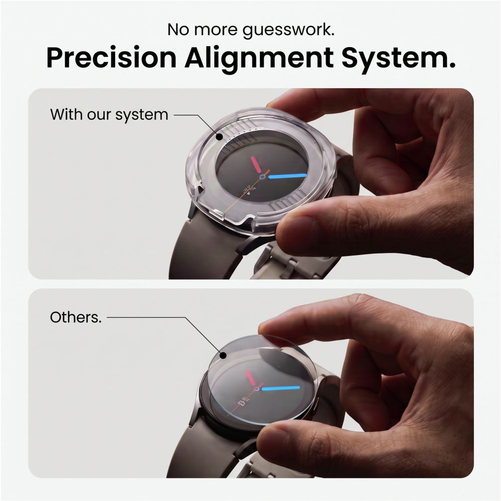 Tech-Protect Easy Set+ stikliukai Samsung Galaxy Watch 8 / 9 (40 mm), 2 vnt. - Image 5