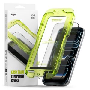 Apsauginis stiklas Ringke Easy Slide 2 vnt. iPhone 17 Pro Max / 18 Pro Max, juodas
