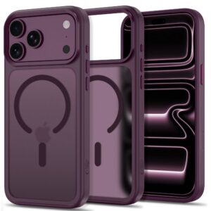 Dėklas Tech-Protect Magmat MagSafe CC iPhone 17 Pro / 18 Pro, matinis bordo