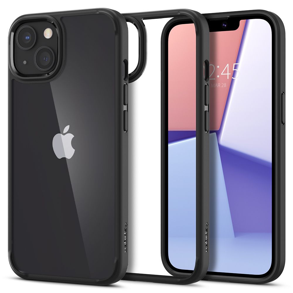 Spigen Ultra Hybrid dėklas iPhone 13, matinis juodas - Image 2
