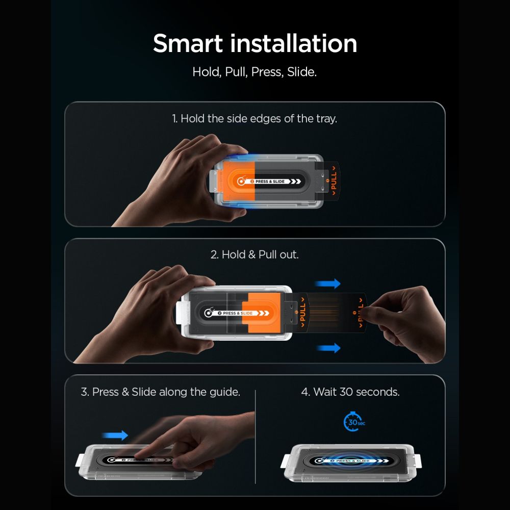 Apsauginis stiklas su privatumo filtru Spigen Glas.tR EZ Fit Pro AC HD Privacy iPhone 18 Pro Max 2 vnt. - Image 7