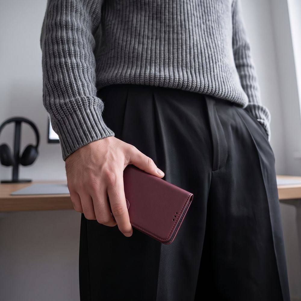 Dėklas Tech-Protect Wallet Redmi Note 17 Pro Max 5G, bordo - Image 6