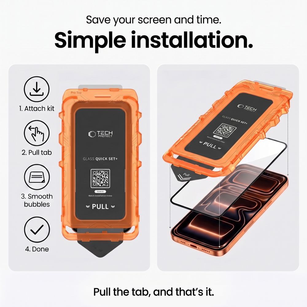 Apsauginis stiklas Tech-Protect Quick Set+ Pixel 9 / 9 Pro / 10 / 10 Pro / 11 / 11 Pro 2 vnt., skaidrus - Image 6