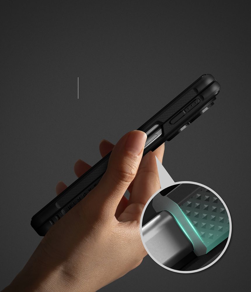 Dėklas Ringke Onyx Flap Magsafe Galaxy Z Fold 8, juodas - Image 7
