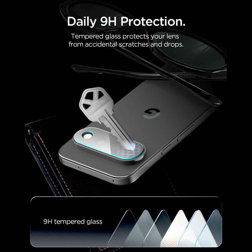 Kameros apsauginis stiklas Spigen Glas.tR EZ Fit Optik Pro HD Google Pixel 11 Pro XL, 2 vnt., skaidrus - Image 7