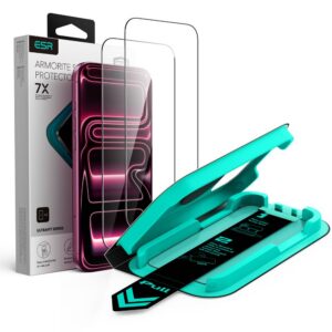 Apsauginis stiklas ESR UltraFit Armorite iPhone 17 Pro Max / 18 Pro Max, 2 vnt., juodas