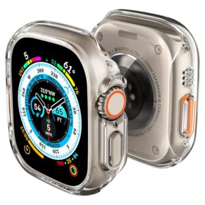 Dėklas Spigen Thin Fit Apple Watch Ultra 1 / 2 / 3 / 4 (49 mm), skaidrus