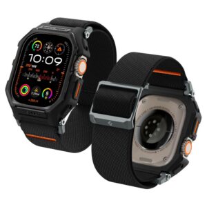 Dirželis su dėklu Spigen Lite Fit "Pro" Apple Watch Ultra 1 / 2 / 3 / 4 (49 mm), matinis juodas