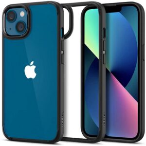 Spigen Ultra Hybrid dėklas iPhone 13, matinis juodas