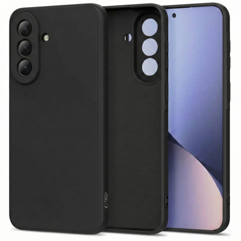 Juodas Tech-Protect Icon silikoninis dėklas Samsung Galaxy A37 5G