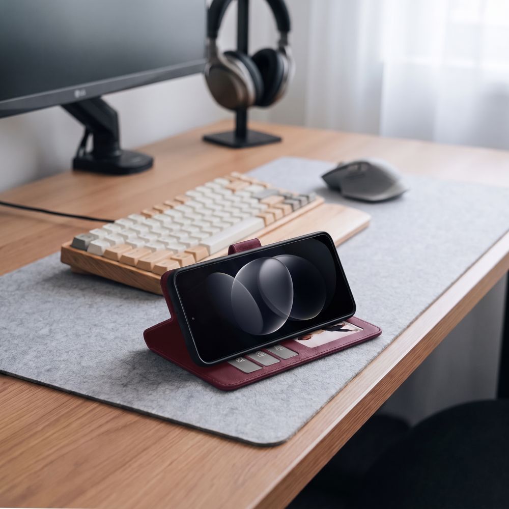Dėklas Tech-Protect Wallet Redmi Note 17 Pro 5G, bordo - Image 7