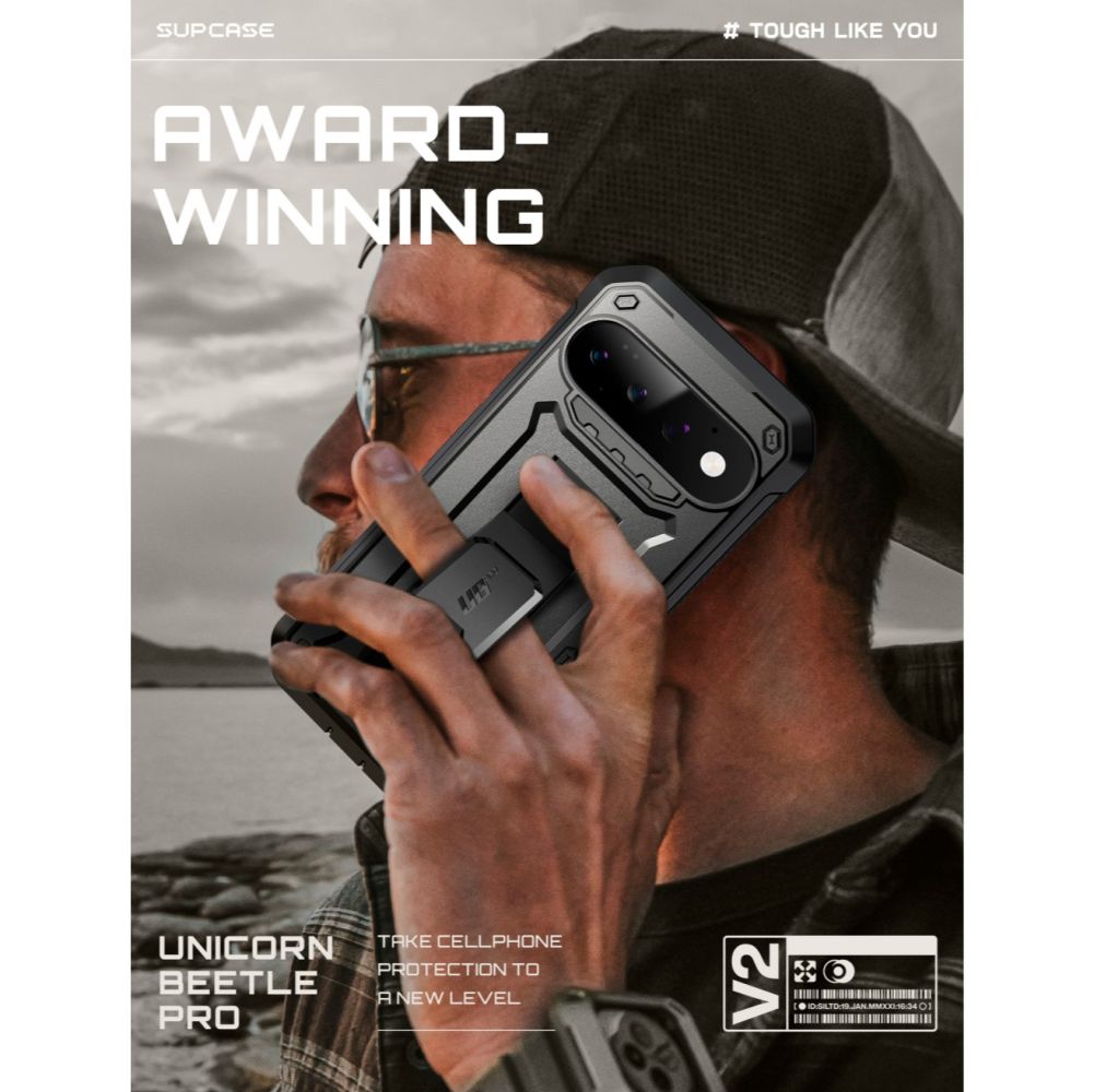 Dėklas Supcase Unicorn Beetle Pro Google Pixel 11 Pro, juodas - Image 8