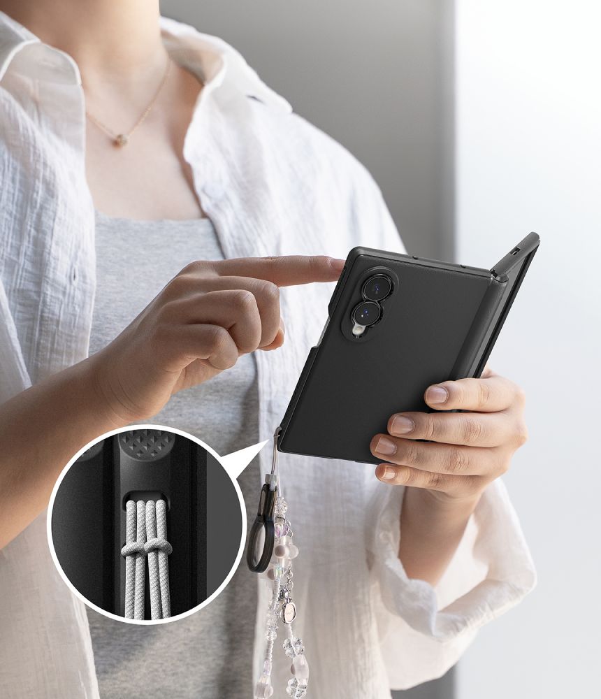 Dėklas Ringke Onyx Flap Magsafe Galaxy Z Fold 8, juodas - Image 8