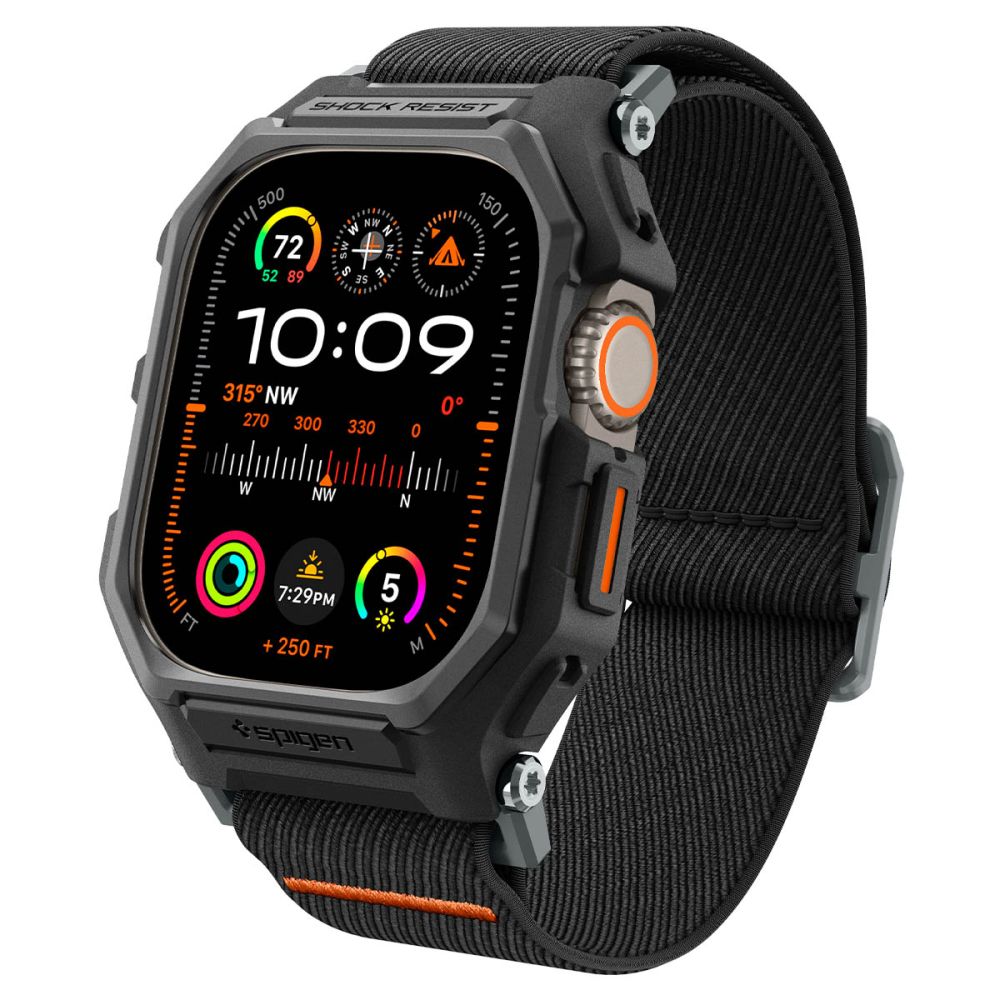 Dirželis su dėklu Spigen Lite Fit "Pro" Apple Watch Ultra 1 / 2 / 3 / 4 (49 mm), matinis juodas - Image 2