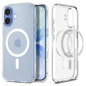 Baltas Spigen Ultra Hybrid MagSafe dėklas telefonui iPhone 17