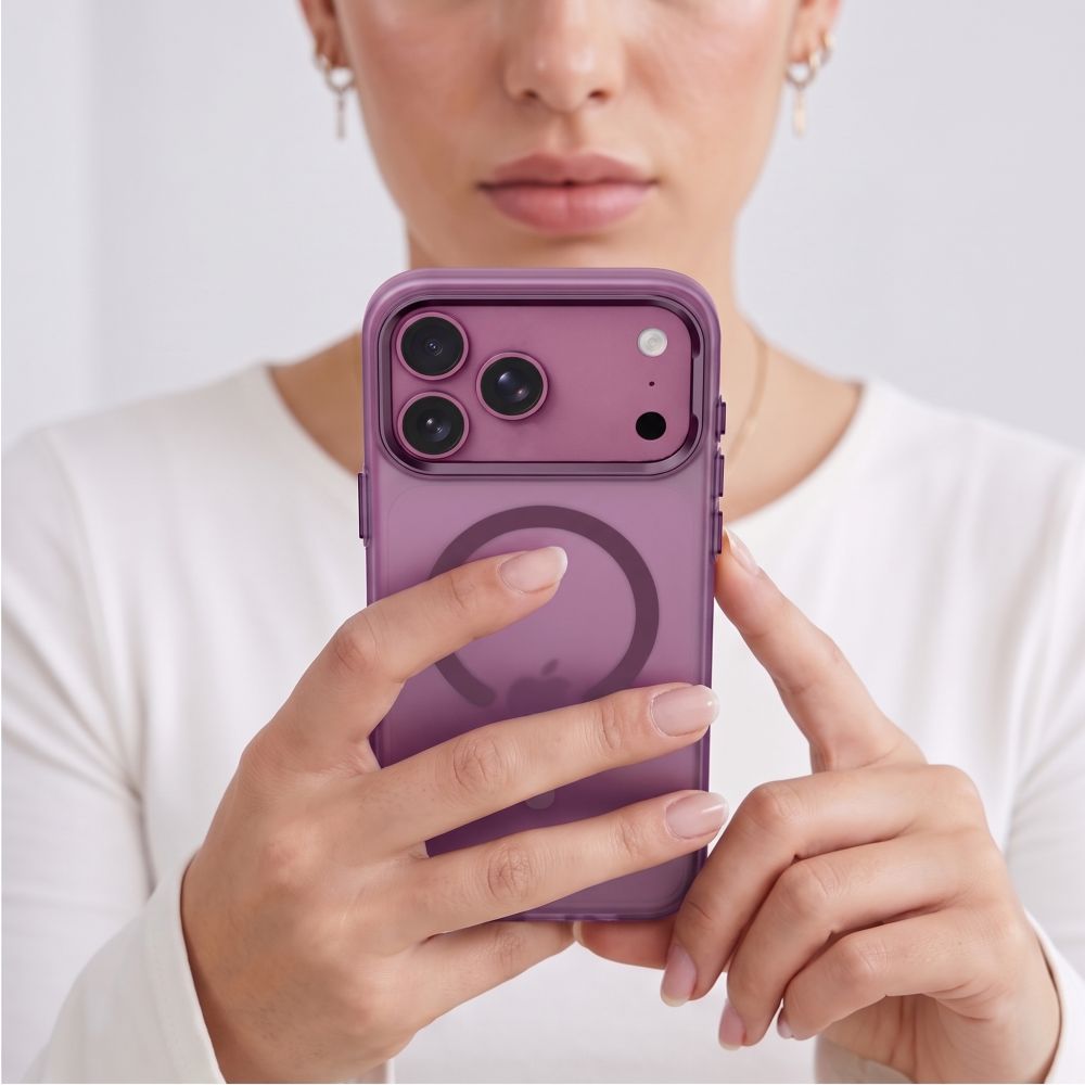 Tech-Protect MagZero dėklas iPhone 17 Pro / 18 Pro, bordo matinis - Image 8