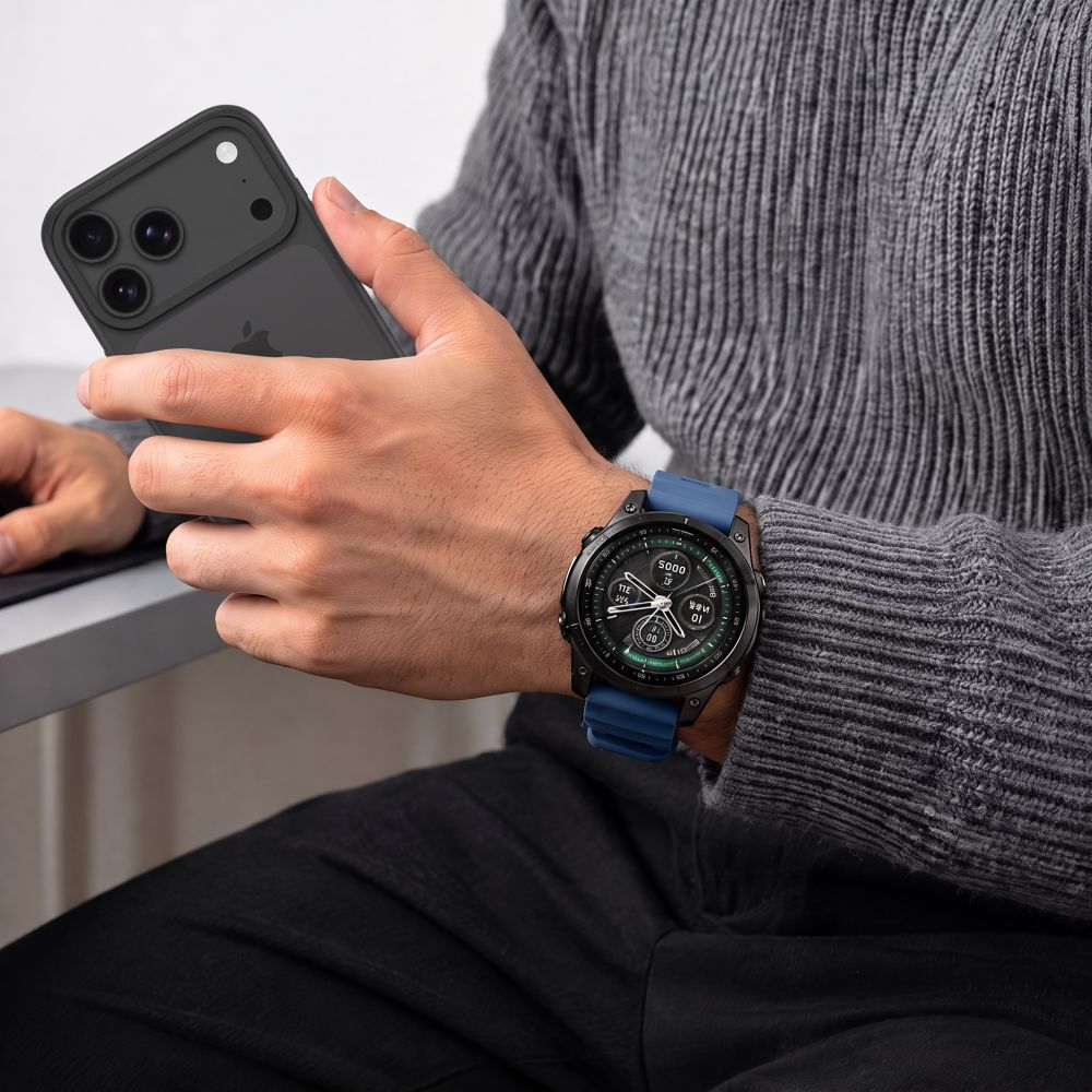 Dirželis Tech-Protect Motion Garmin Fenix 5X / 5X Plus / 6X / 6X Pro / 7X / 8 / 8 Pro / 9 / 9 Pro (51 mm), tamsiai mėlynas - Image 8