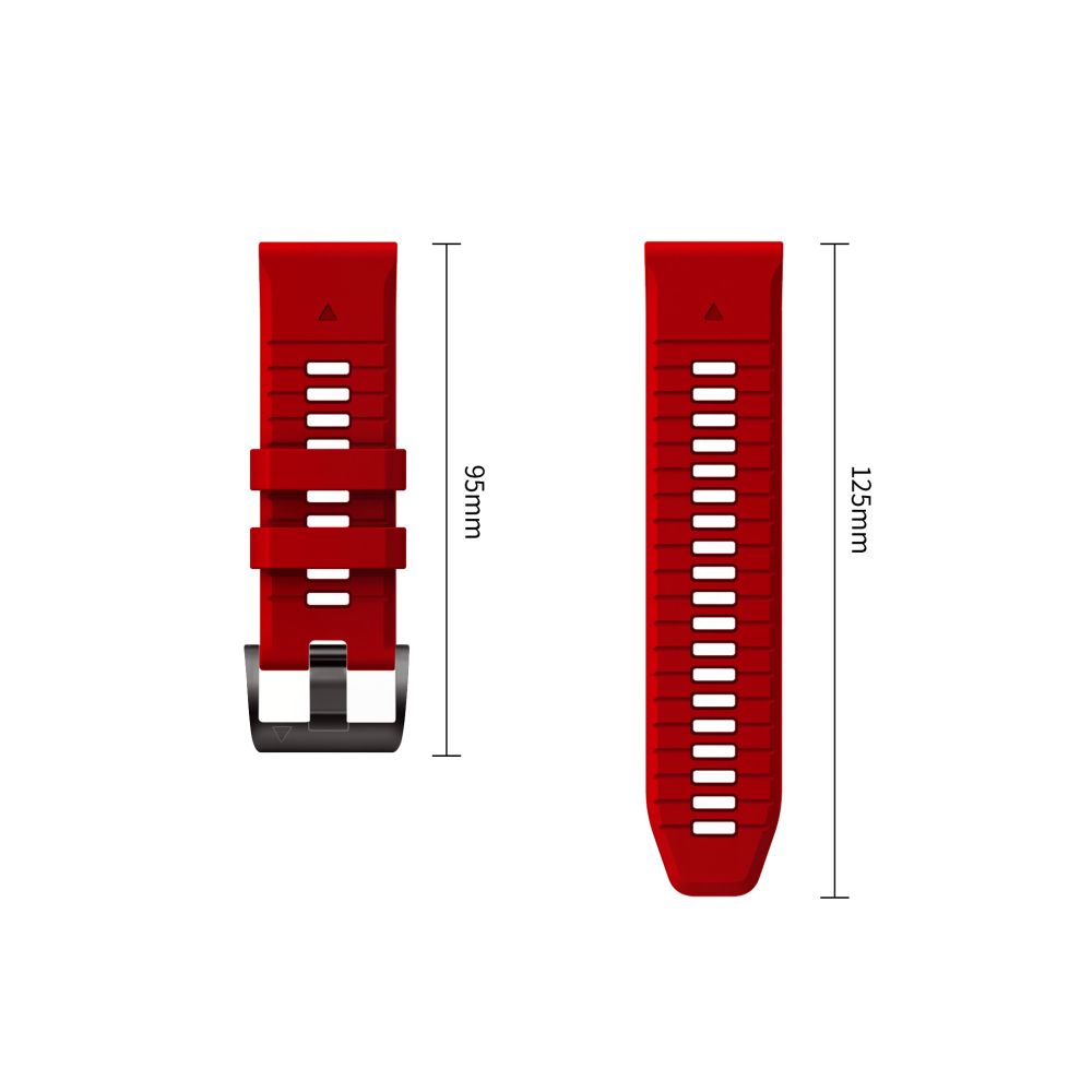 Dirželis Tech-Protect IconBand Pro Garmin Fenix 5X / 5X Plus / 6X / 6X Pro / 7X / 8 / 8 Pro / 9 / 9 Pro (51 mm), raudonas/juodas - Image 4