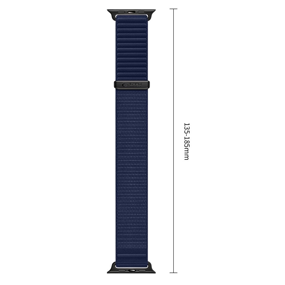 Dirželis Tech-Protect NylonLoop Apple Watch 8 / 9 / 10 / 11 / 12 / SE / Ultra (44 / 45 / 46 / 49 mm), tamsiai mėlynas - Image 3