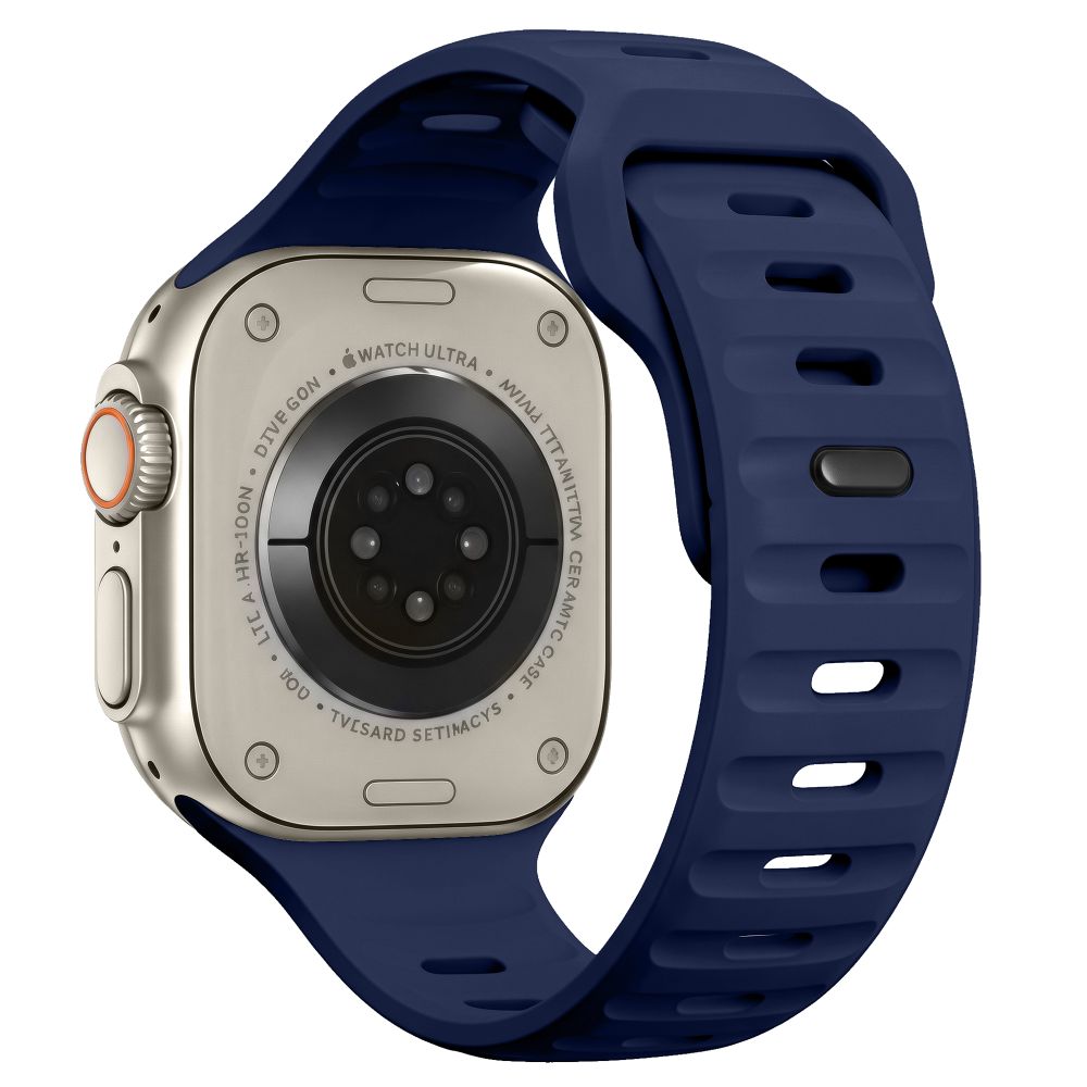Dirželis Tech-Protect Silicone Line Apple Watch 8 / 9 / 10 / 11 / 12 / SE / Ultra (44 / 45 / 46 / 49 mm), atlanto mėlynas - Image 2