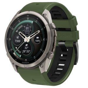 Dirželis Tech-Protect IconBand Pro Garmin Fenix 5X / 5X Plus / 6X / 6X Pro / 7X / 8 / 8 Pro / 9 / 9 Pro (51 mm), žalias/juodas