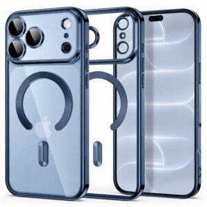 Dėklas Tech-Protect MagFlex MagSafe iPhone 17 Pro Max / 18 Pro Max, blizgus šviesiai mėlynas