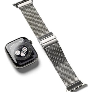 Dirželis Ringke Metal One Mesh Apple Watch 8 / 9 / 10 / 11 / 12 / SE / Ultra (44 / 45 / 46 / 49 mm), sidabrinis
