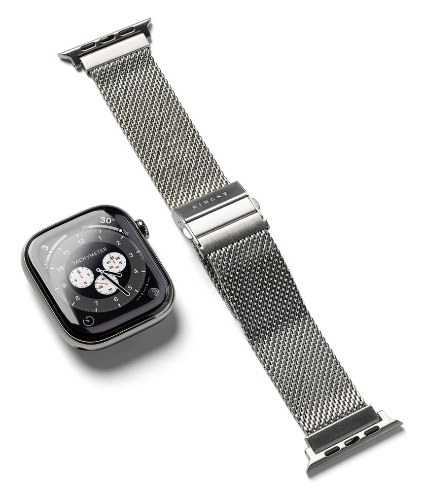 Dirželis Ringke Metal One Mesh Apple Watch 8 / 9 / 10 / 11 / 12 / SE / Ultra (44 / 45 / 46 / 49 mm), sidabrinis
