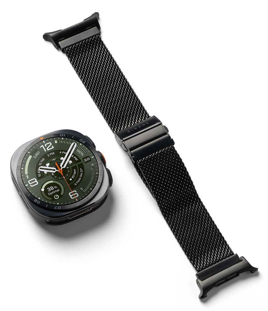 Dirželis Ringke Metal One Mesh Samsung Galaxy Watch Ultra 1 / 2 2024-2026 (47 mm), juodas