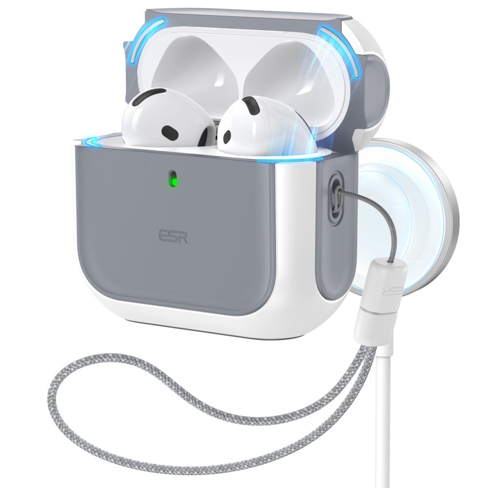 Dėklas ESR Orbit HaloLock MagSafe Apple AirPods 4 / 5, baltas