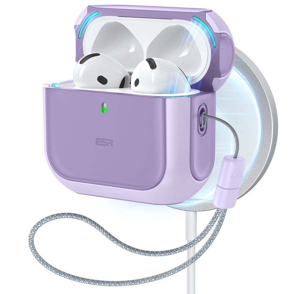 Dėklas ESR Orbit HaloLock MagSafe Apple AirPods 4 / 5, violetinis