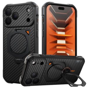 Dėklas Supcase Aero Mag MagSafe Aramid iPhone 17 Pro Max / 18 Pro Max, juodas
