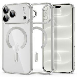Dėklas Tech-Protect MagFlex MagSafe iPhone 17 Pro / 18 Pro, blizgus sidabrinis
