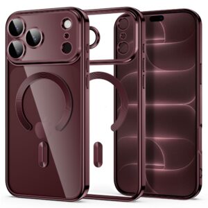 Dėklas Tech-Protect MagFlex MagSafe iPhone 17 Pro Max / 18 Pro Max, blizgus bordo