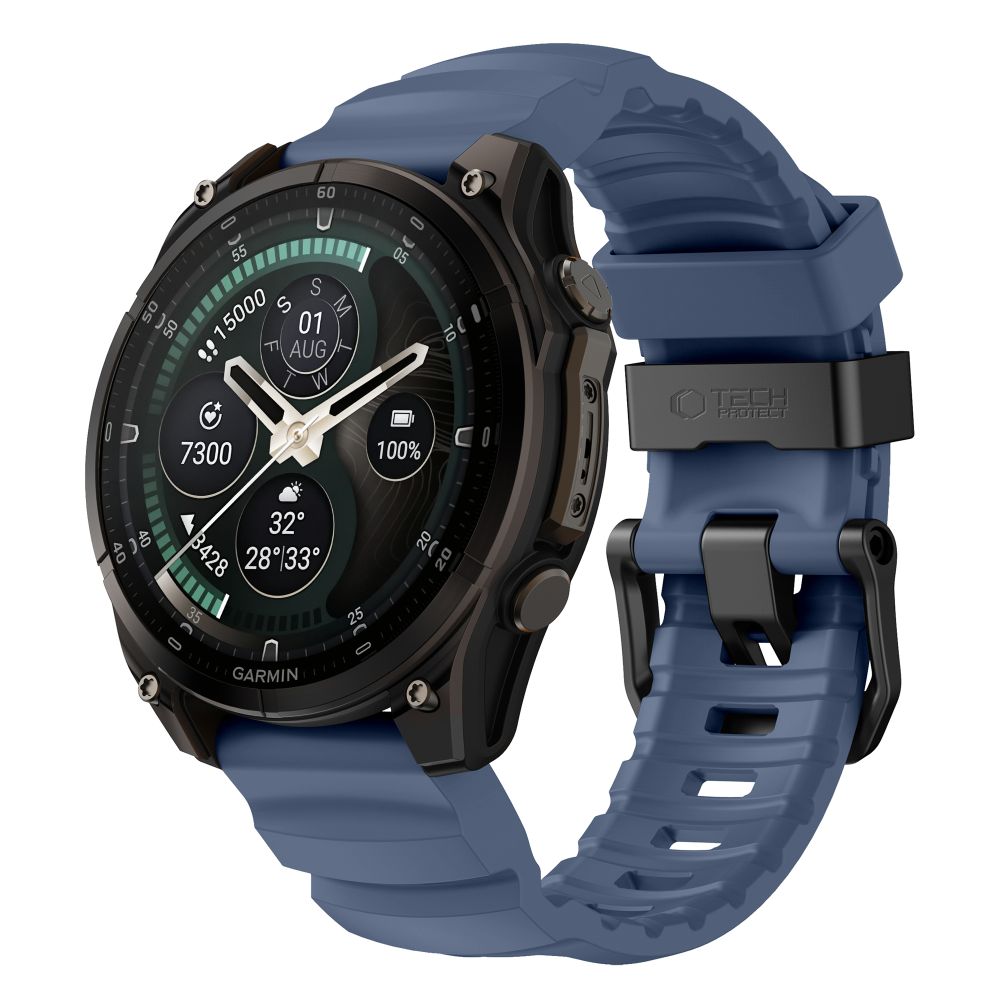 Dirželis Tech-Protect Motion Garmin Fenix 5X / 5X Plus / 6X / 6X Pro / 7X / 8 / 8 Pro / 9 / 9 Pro (51 mm), tamsiai mėlynas