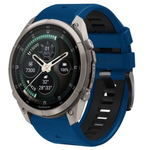 Dirželis Tech-Protect IconBand Pro Garmin Fenix 5X / 5X Plus / 6X / 6X Pro / 7X / 8 / 8 Pro / 9 / 9 Pro (47 mm), tamsiai mėlynas/juodas