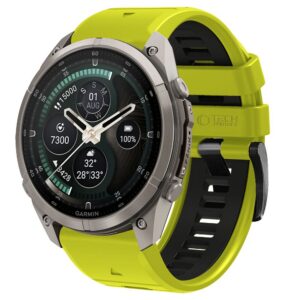Dirželis Tech-Protect IconBand Pro Garmin Fenix 5X / 5X Plus / 6X / 6X Pro / 7X / 8 / 8 Pro / 9 / 9 Pro (47 mm), žalias/juodas