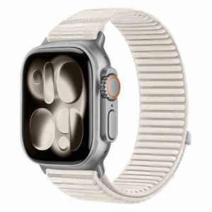 Dirželis Tech-Protect NylonLoop Apple Watch 8 / 9 / 10 / 11 / 12 / SE / Ultra (44 / 45 / 46 / 49 mm), žvaigždžių šviesa