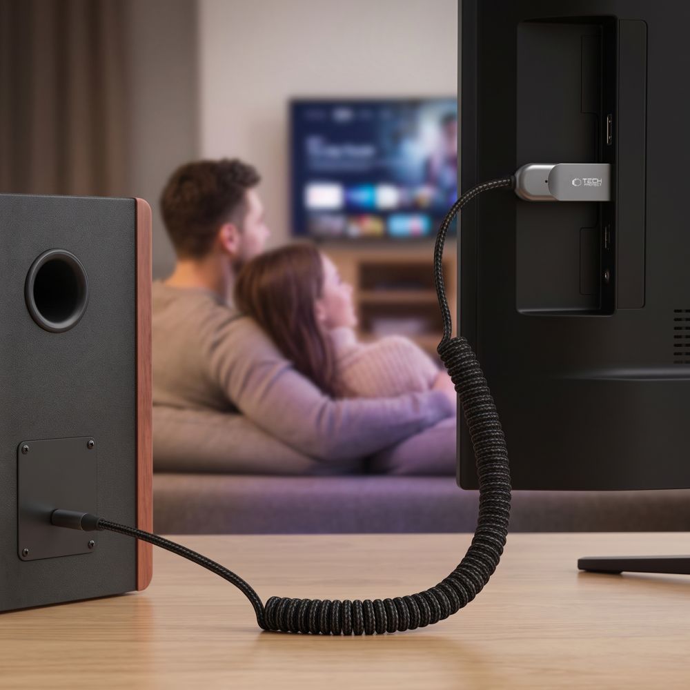 Adapteris Tech-Protect Ultraboost AU04 Bluetooth 6.0 AUX, pilkas - Image 6