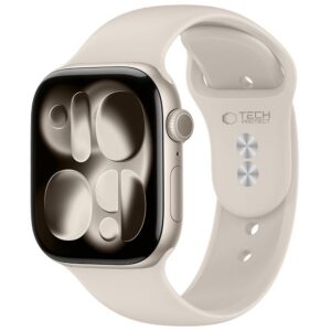 Dirželis Tech-Protect Silicone Apple Watch 8 / 9 / 10 / 11 / 12 / SE / Ultra (44 / 45 / 46 / 49 mm), žvaigždžių šviesa