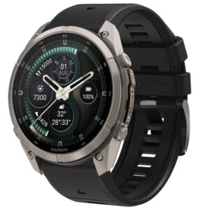 Dirželis Tech-Protect Silicone Garmin Fenix 5 / 6 / 6 Pro / 7 / 8 / 8 Pro / E / 9 / 9 Pro (51 mm), juodas