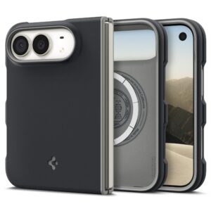 Dėklas Spigen Nano Pop MagSafe iPhone Duo, juodai pilkas
